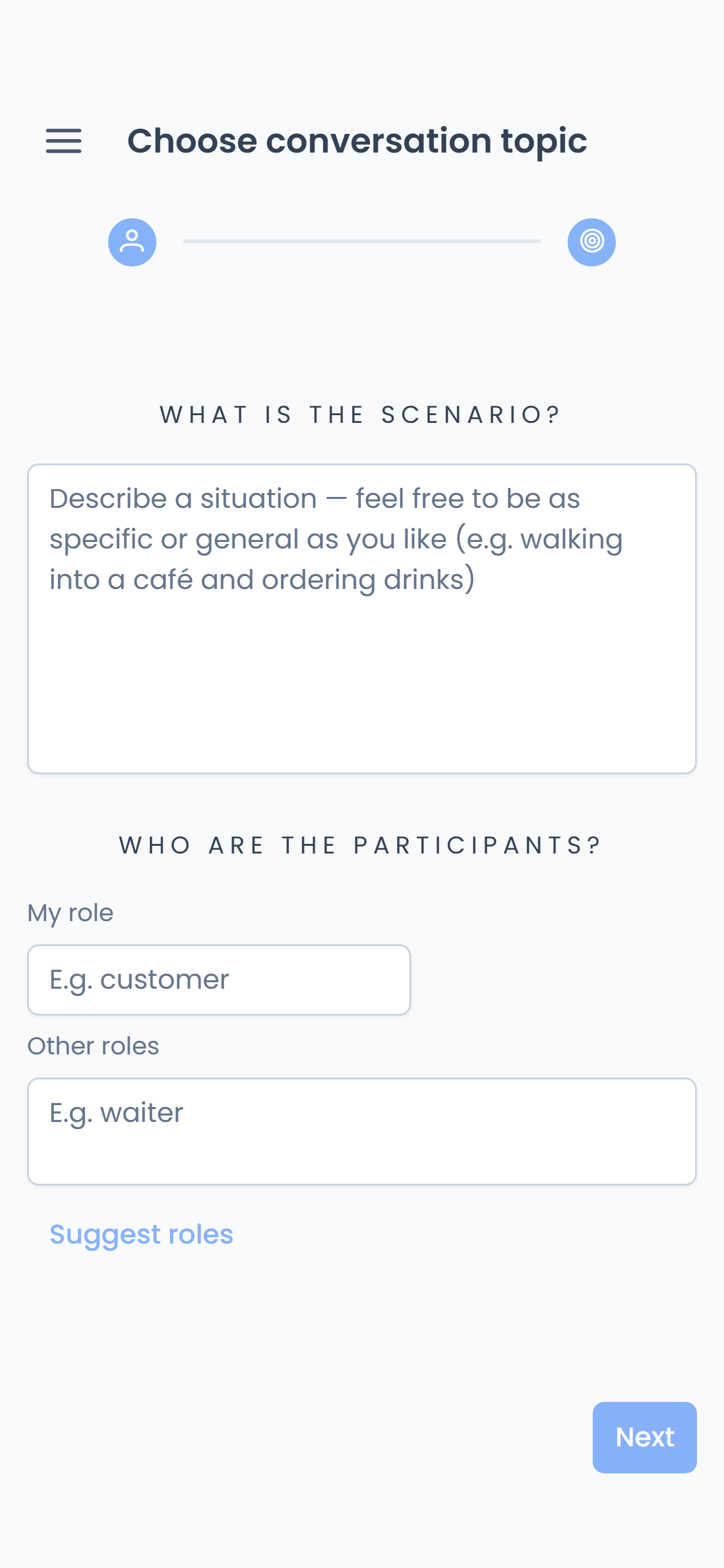 Create conversation